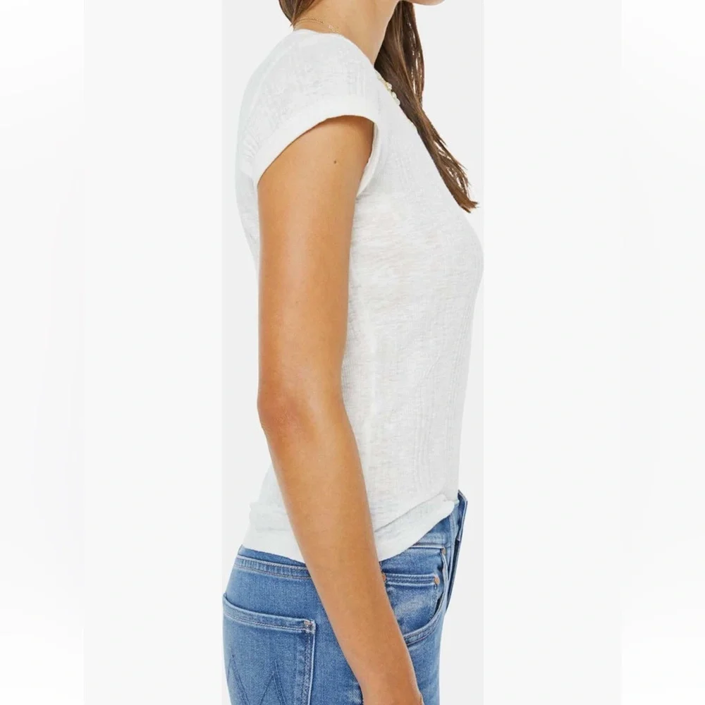 MOTHER Itty Bitty Ringer T-Shirt | Fluff | Size XS - Picture 3 of 11